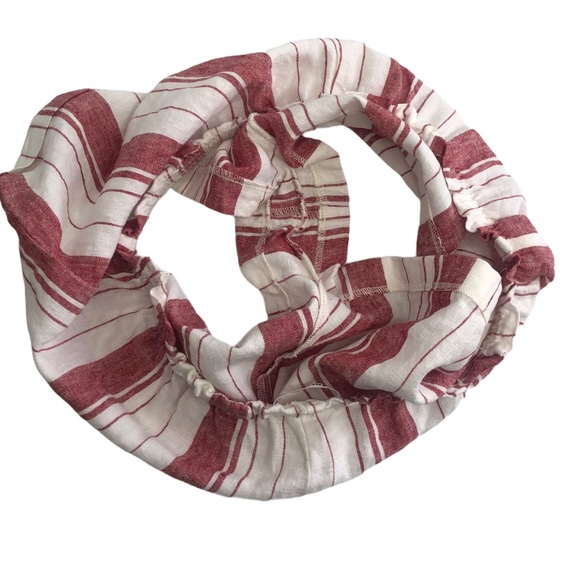 Reformation Red & White Stripe Linen Shorts XL Elastic Waist Summer Resortwear - Picture 6 of 11